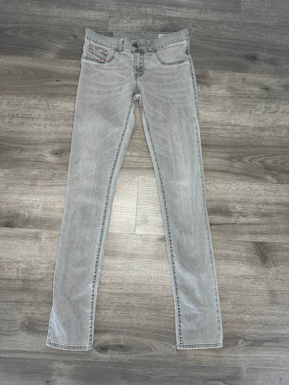 Diesel Livier Super Slim Legging Size 29 Grey Denim Jeans